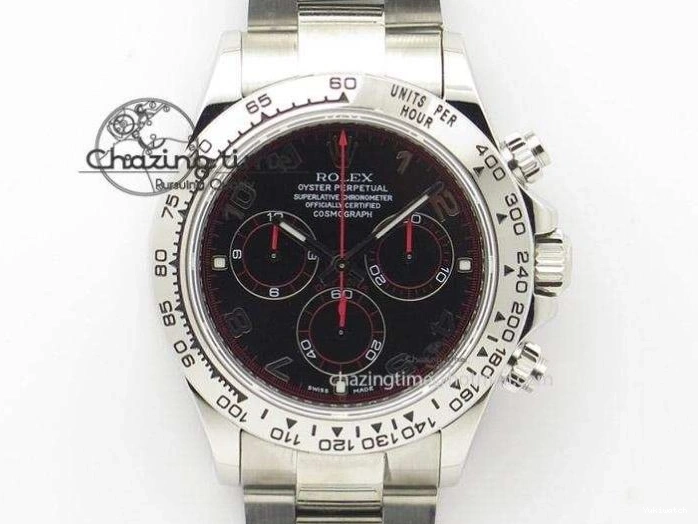 Bracelet Edition 1:1 Daytona Case 116509 Best SS 904L Dial and Noob Black SS SA4130 V3 0513